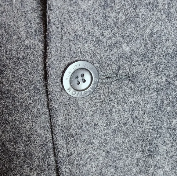 Kenneth Cole Reaction Men's Reversible 20 oz Wool Top Overcoat Car Coat, Sz L